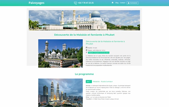 Le programme Paivoyages