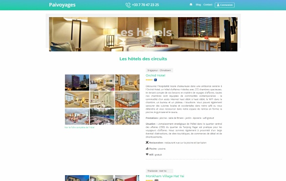 Page d'accueil Paivoyages
