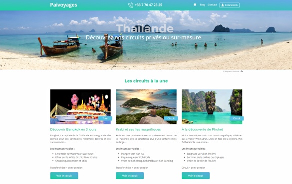Page d'accueil Paivoyages